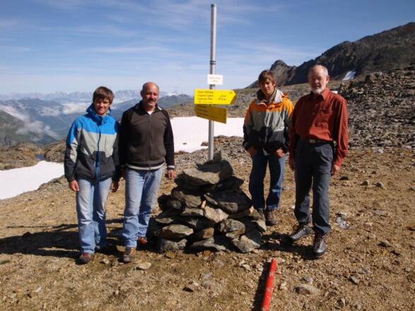 In der Scharte - das Team der Wegebauer