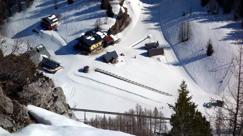 Tiefblick zur Wurzeralm