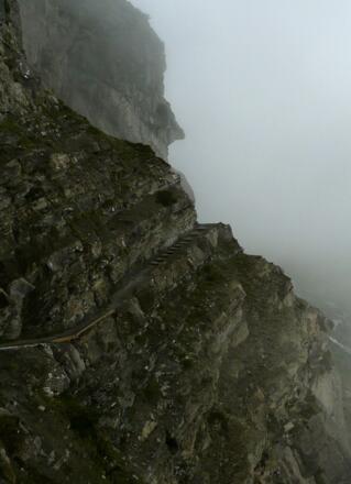 Etwas ausgesetzt - Der Drischlsteig hinüber zur Muttekopfhütte