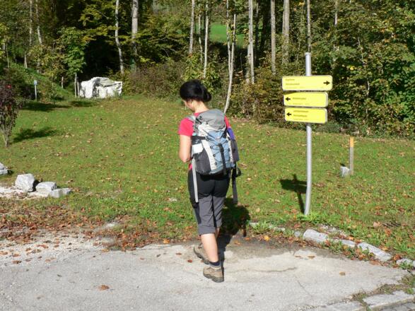 Wir folgen den Wegweisern zum Hochplettspitz ...