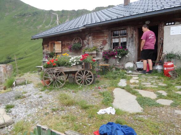 Altes Gebäude im Bereich der Zafernalpe