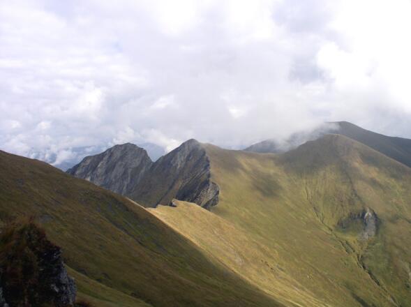 Blick vom Gamskarspitz zur Schrottwand