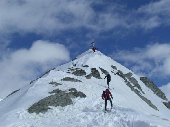 Der Westgrat zum Gipfel