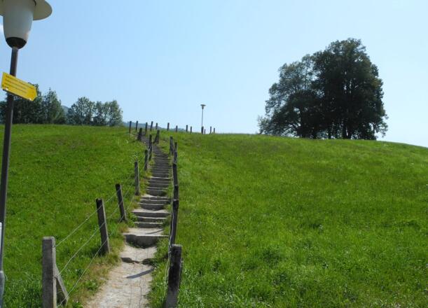 Der kurze Anstieg zum Sterzens Abendsitz