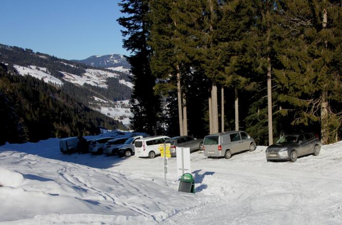 Parkplatz 200 Hm über Kleinarl