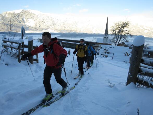 ... bis es mit den Fellen losgeht.