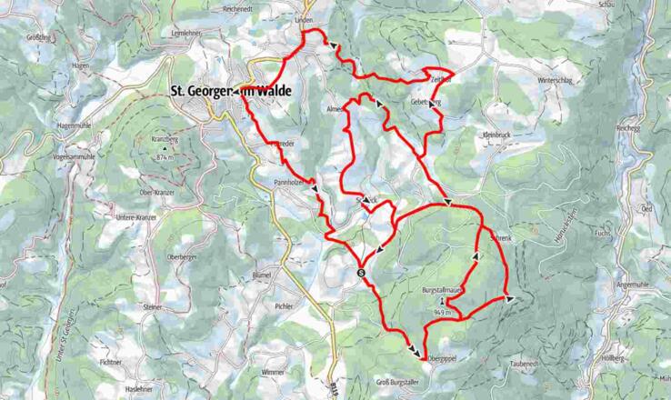 Wanderrunden mit Burgstallmauer