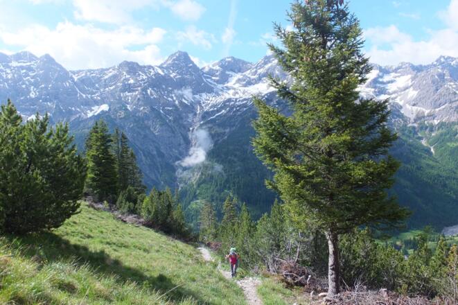 Auf dem Weg in Richtung Schwabegghütte