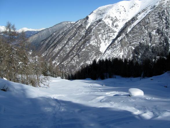 Graben oberhalb der Sillalm