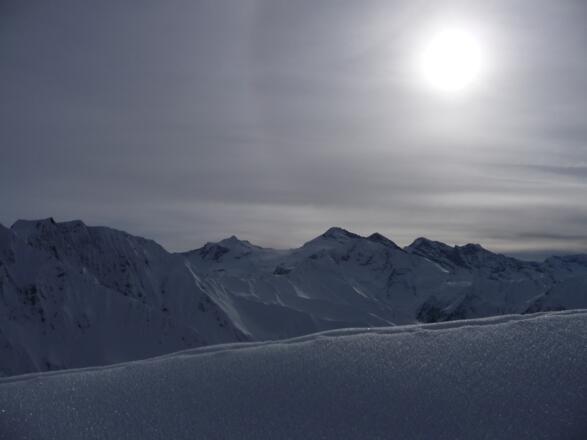 Blick zum Olperer vom Naviser Kreuzjöchl 2536 m