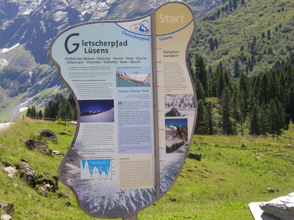 Infotafel Gletscherpfad