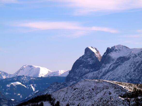 Blick vom Gipfel ins Gesäuse, Reichenstein und Sparafeld
