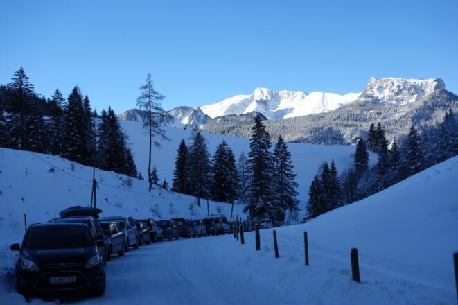 Parkmöglichkeiten, Warscheneck im Hintergrund