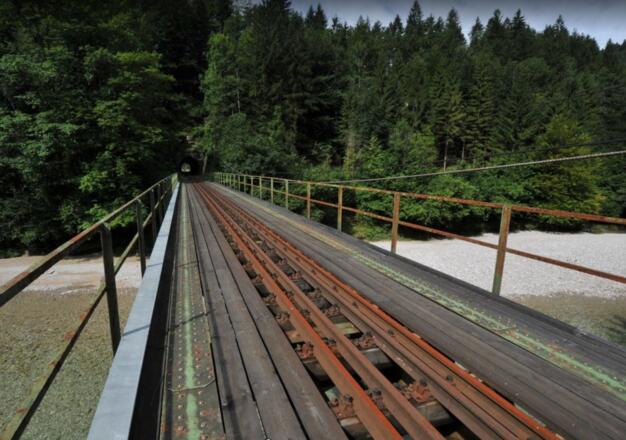 vergangene Ybbstalbahn: Tunnel Opponitz