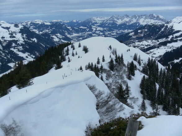Abfahrt zum Laubkogel