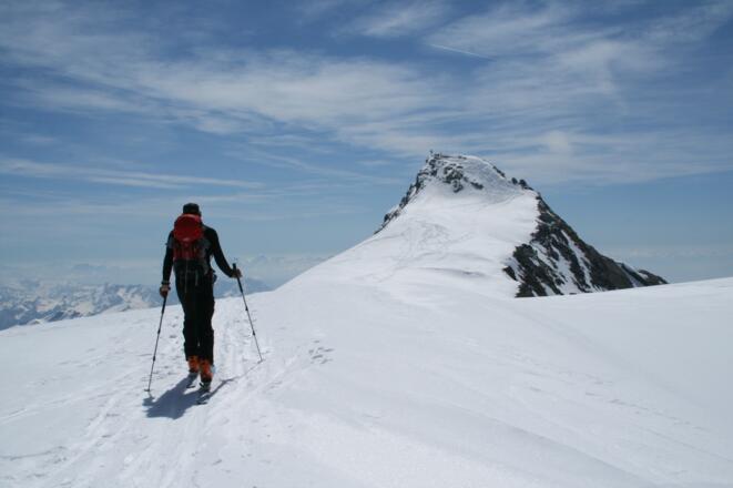 Nur noch wenige Höhenmeter trennen uns vom 3.472 m hohen Hint. Seelenkogel.