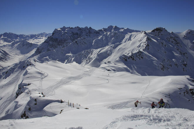 Am Gipfel der Rotspitz