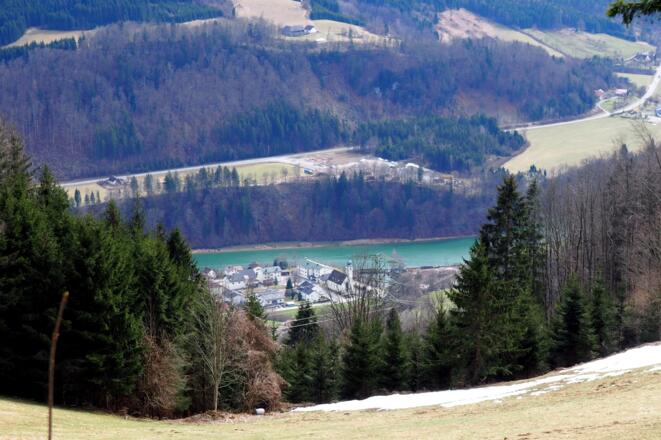 Blick nach Kleinreifling hinab