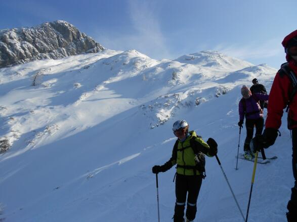steile Einfahrt ins sog. Bierloch
