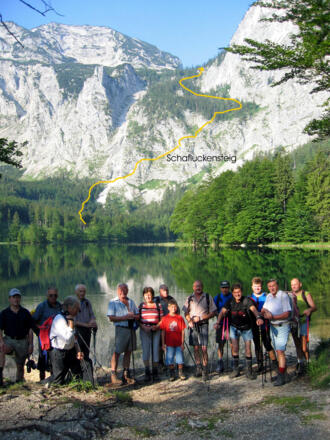 Hintere Langbathsee mit Schafluckensteig