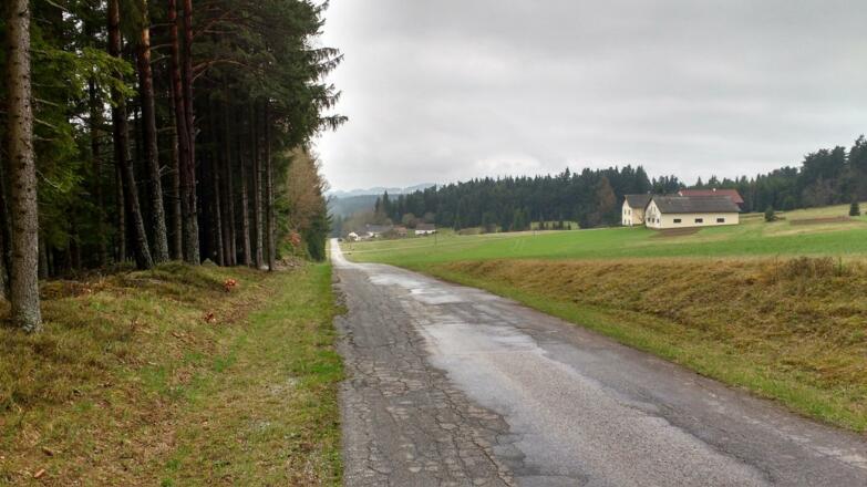 Adleraugen können im Hintergrund bereits Liebenau erkennen