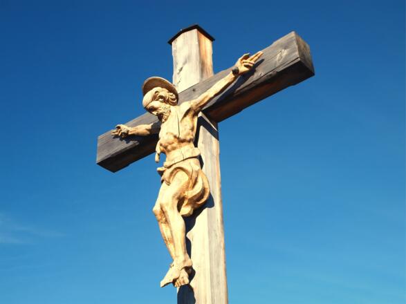 Schönes Gipfelkreuz vom Kleiner Sonnstein 923m