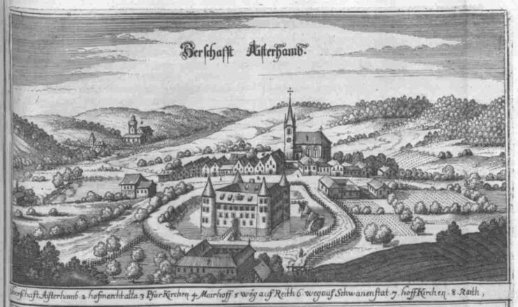 Aistersheim - Stich Merian aus 1679