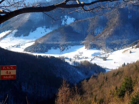 Westgrat 765m mit Blick in's Annerstal