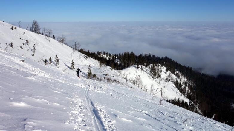 Gipfelhang ~1250m bis 1405m