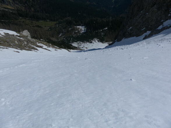Tiefblick zum Hahnpfalzboden