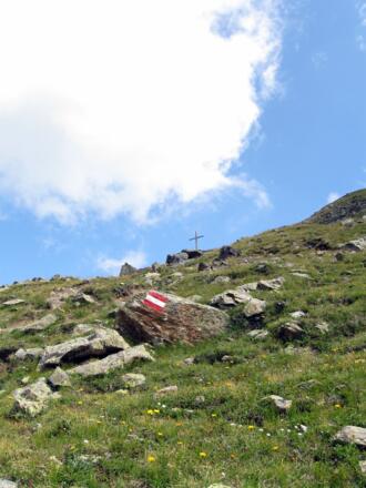 Der Weg ist ausgezeichnet markiert.