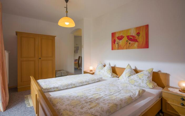 Schlafzimmer in der Ferienwohnung