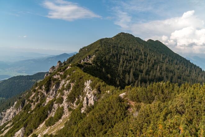 Blick hinüber Richtung Gipfel der Mondspitze