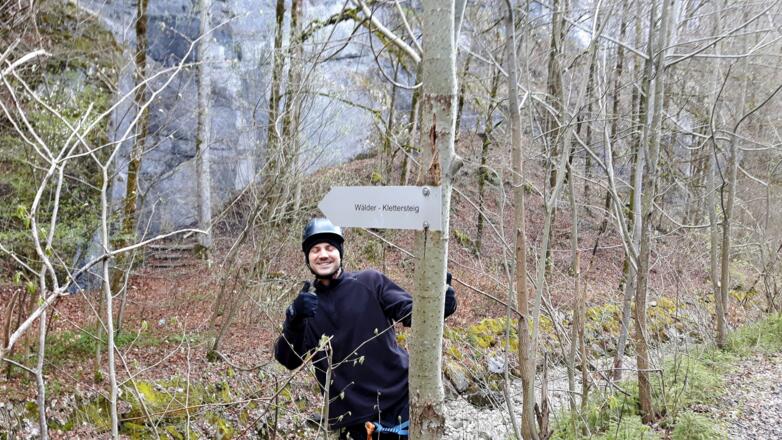 Zusteig zum Wälder-Klettersteig