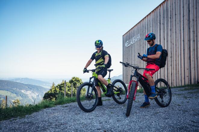 Bergstation der Mellaubahn: Startpunkt der Tour