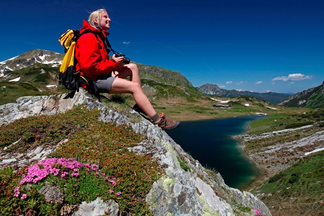 Rast beim Oberhüttensee
