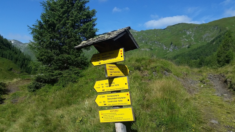 Wegkreuzung Weißeck & Murursprung