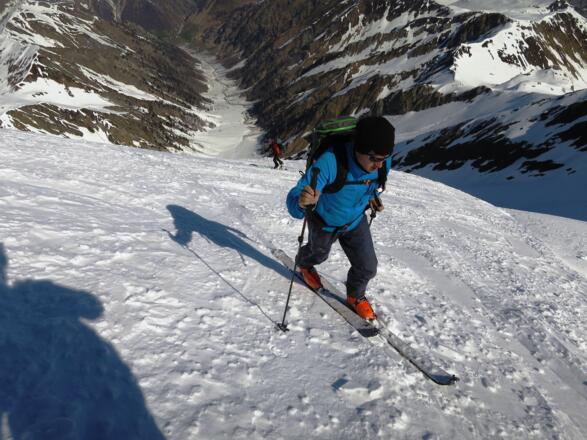 Über den Nordrücken erreichen wir den Westgrat - und ...