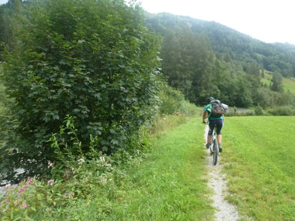 Zurück nach Bruck wahlweise an der Straße oder auf dem Uferweg