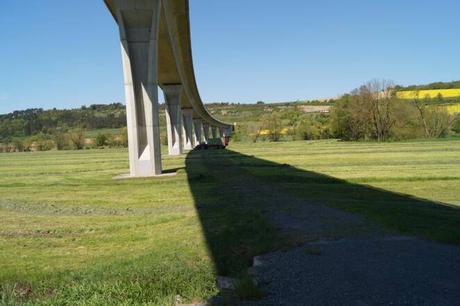 Straßenbrücke vor Bad Neustadt
