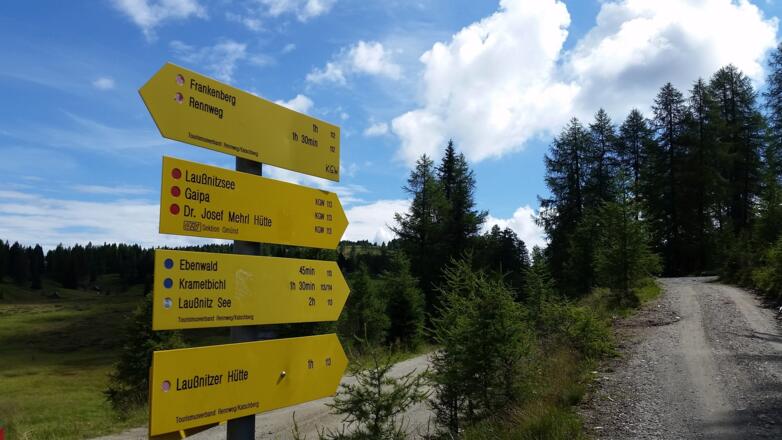 Start von der Wanderung
