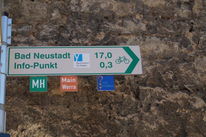 Wegekennzeichnung in Mellrichstadt