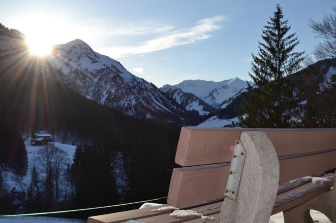 Verschnaufen und die Aussicht genießen