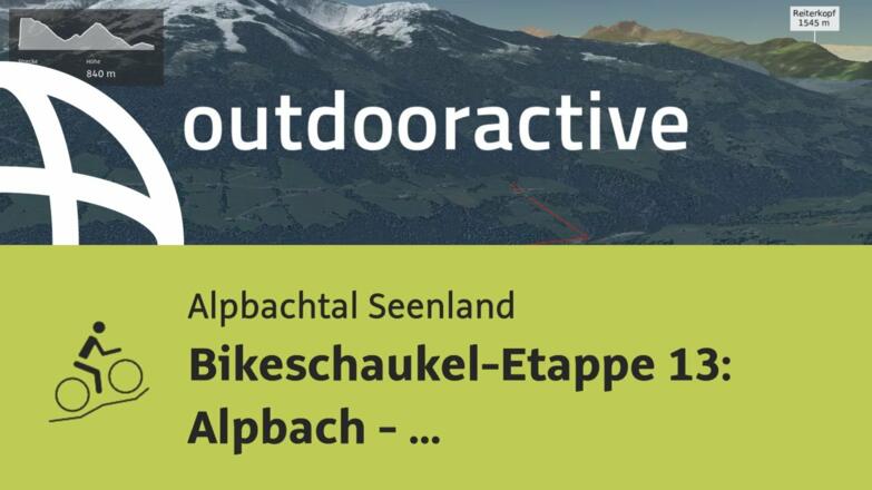 Mountainbike-tour im Alpbachtal Seenland: Bikeschaukel-Etappe 13: Alpbach - Niederau/Wildschönau