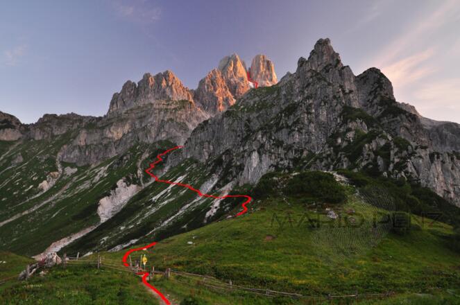 Aufstiegsroute