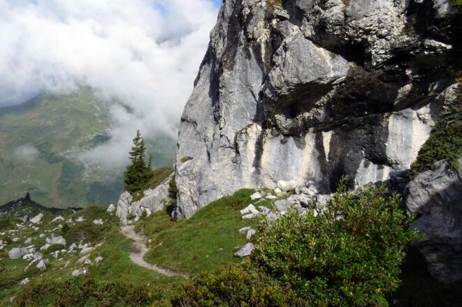 Wanderweg am Prättigauer Höhenweg