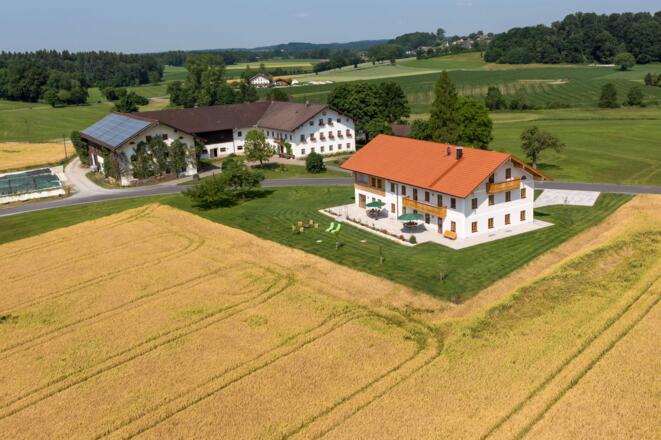 Hausansicht Luftaufnahme