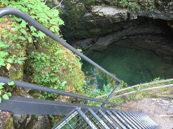 Leiter zur Naturbrücke