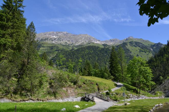 Wanderweg in der Nähe des Alpengasthof Bad Rothenbrunnen