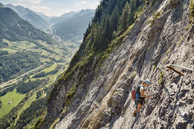 Die letzten Höhenmeter in Angriff nehmen.